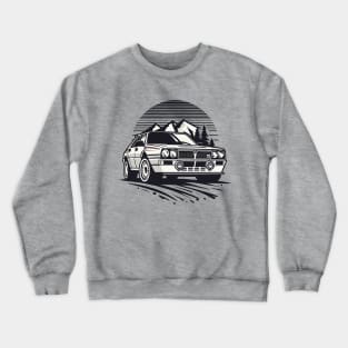 Lancia Delta Integrale Rally Car Crewneck Sweatshirt